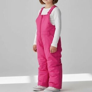 London Fog Kids Hot Pink Snow Bibs